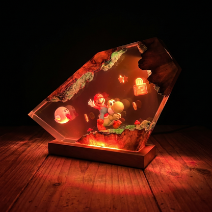 Lawan's Mario Bros Resin Lamp