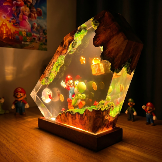 Lawan's Mario Bros Resin Lamp